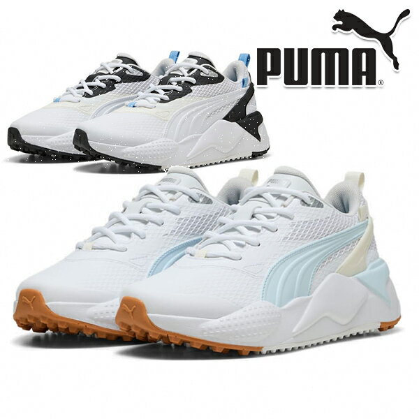プーマゴルフ レディース GS-X EFEKT スパイクレス シューレース ゴルフシューズ 309771 靴幅 2E相当 防水 PUMA GOLF 【25】