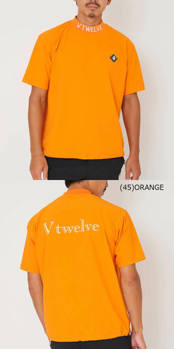 V12 2025年春夏モデル メンズ モックネック 半袖シャツ V122510-MK10【25】