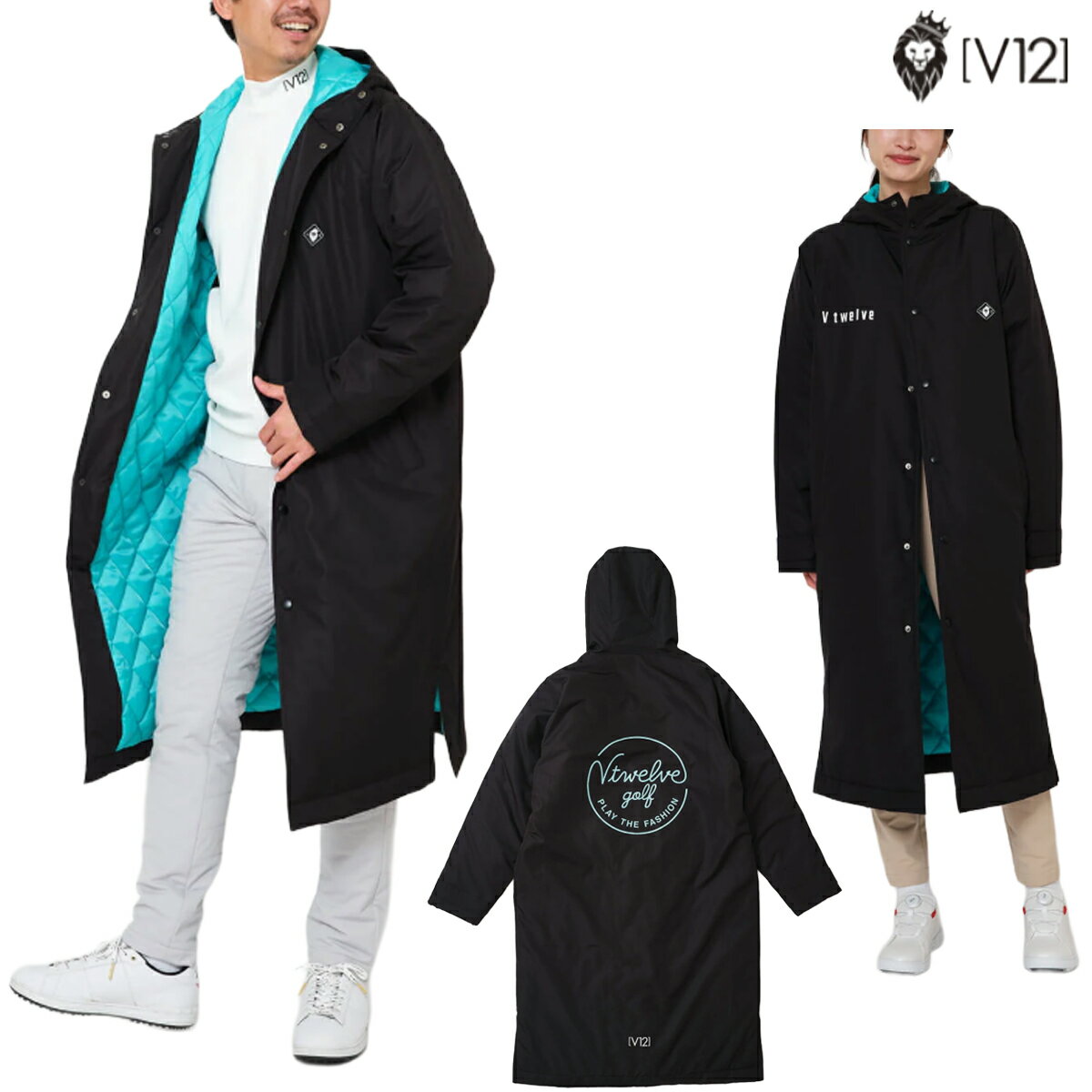 V12 2025年秋冬モデル メンズ PRO BENCH COAT ジャケット V122520-JK14 ブルゾン コート【25FW】