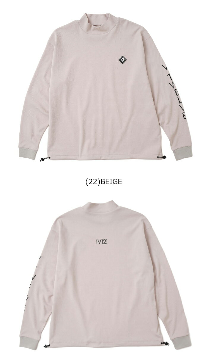 V12 2025年秋冬モデル メンズ RELAX L/S MOCK モックネック 長袖シャツ V122520-MK06【25】