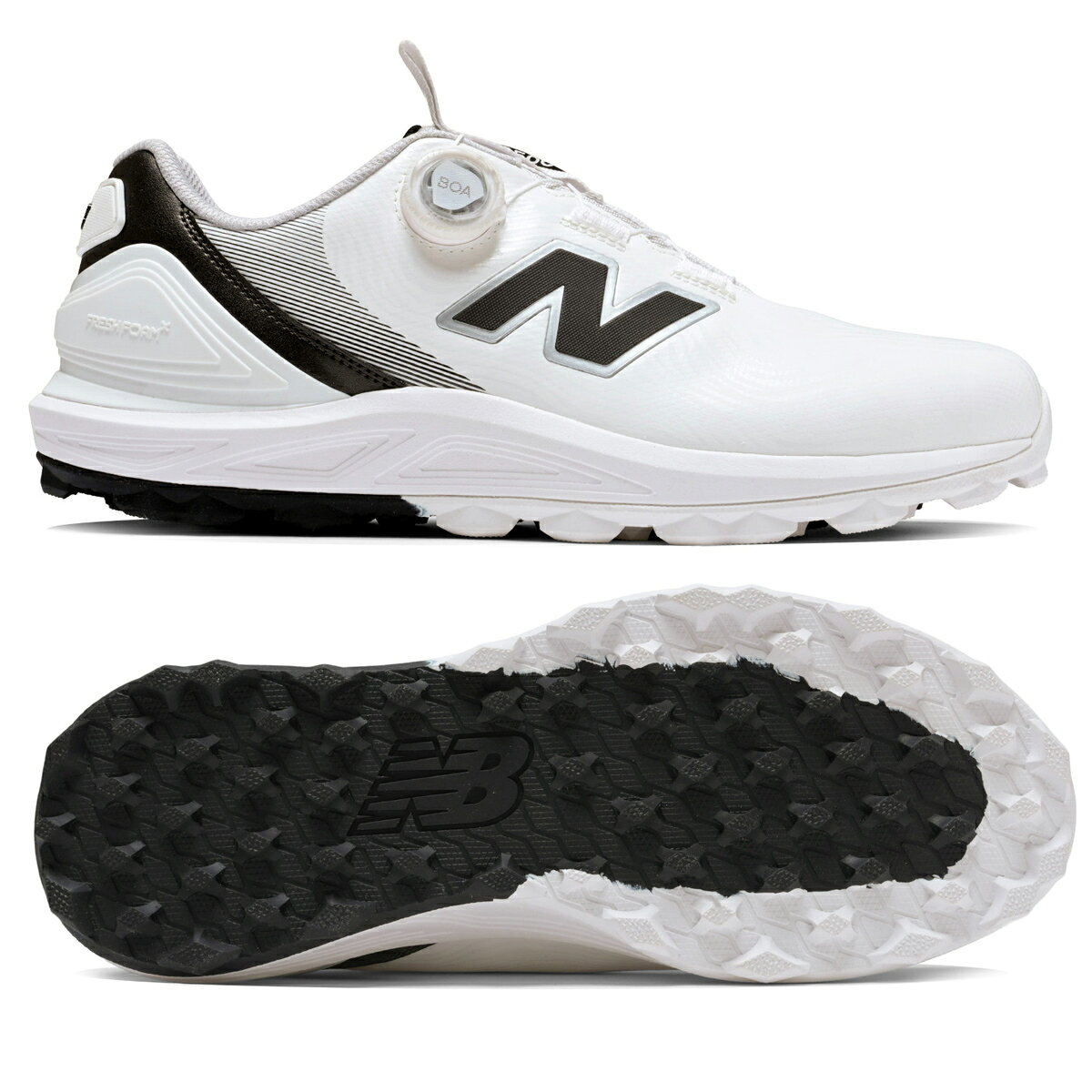 ★期間限定★【全品対象！エントリーでポイント3倍♪】ニューバランスゴルフ ユニセックス FRESH FOAM X 2500 V5 SL BOA スパイクレス ボア ゴルフシューズ 靴幅 2E UG2500BA【26SS】