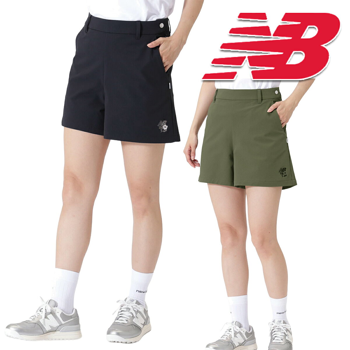撥水 キュロット (WOMENS)0126239503 ＜素材＞ポリエステル 100% ＜機能＞126239503 ＜原産国＞ベトナム製 ＜コメント＞大人のゴルフスタイルに馴染むキュロット。裏面をハニカム組織で仕上げており、肌離れの良い快適な着用感。軽やかな穿き心地に加え、体の動きに合わせて伸縮する優れたストレッチ性を誇る「TEXBRID」の採用と、水や汚れを弾く撥水機能がオールコンディションでの着用をストレスなく対応します。小さなNBロゴ×フラワーデザインが主張しすぎない上品な華やかさを添えています。股下11cm撥水 キュロット (WOMENS)0126239503 ＜素材＞ポリエステル 100% ＜機能＞126239503 ＜原産国＞ベトナム製 ＜コメント＞大人のゴルフスタイルに馴染むキュロット。裏面をハニカム組織で仕上げており、肌離れの良い快適な着用感。軽やかな穿き心地に加え、体の動きに合わせて伸縮する優れたストレッチ性を誇る「TEXBRID」の採用と、水や汚れを弾く撥水機能がオールコンディションでの着用をストレスなく対応します。小さなNBロゴ×フラワーデザインが主張しすぎない上品な華やかさを添えています。股下11cm ＜サイズ＞ ■1(M)サイズ(身長158〜166cm バスト82〜86cm) ■2(L)サイズ(身長160〜168cm バスト84〜88cm) ■Sサイズ(ウエスト57〜60cm ヒップ85〜90cm) ■Mサイズ(ウエスト60〜63cm ヒップ88〜92cm) ■Lサイズ(ウエスト63〜66cm ヒップ91〜95cm)※メーカー指定サイズを記載しております。 ※商品の形・機能によりましては多少の誤差が生じる場合がありますので、詳しいサイズ・採寸等は当店までお問い合わせください。 □知っておいていただきたいこと□ ※当店では画像の色や素材感に気を使っており 実物に近く加工しておりますが 画面上の色はブラウザや設定により、実物は異なる場合がありますのでご了承下さい。 ※注：在庫数更新のタイミングによっては実際の在庫状況との間にズレが生じてしまい在庫切れになっている場合もあります。 大変申し訳ございませんが、時にご注文のキャンセルをさせて頂く場合もございます。 何卒、ご了承の程宜しくお願いいたします。
