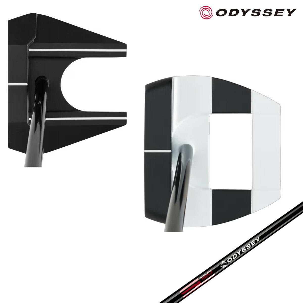 Rakuten - オデッセイ メンズ Ai-DUAL Square 2 Square パター STROKE LAB 120 BLACK スチールシャフト S2S Reverse Taper 2.0 OS グリップ【26SS】
