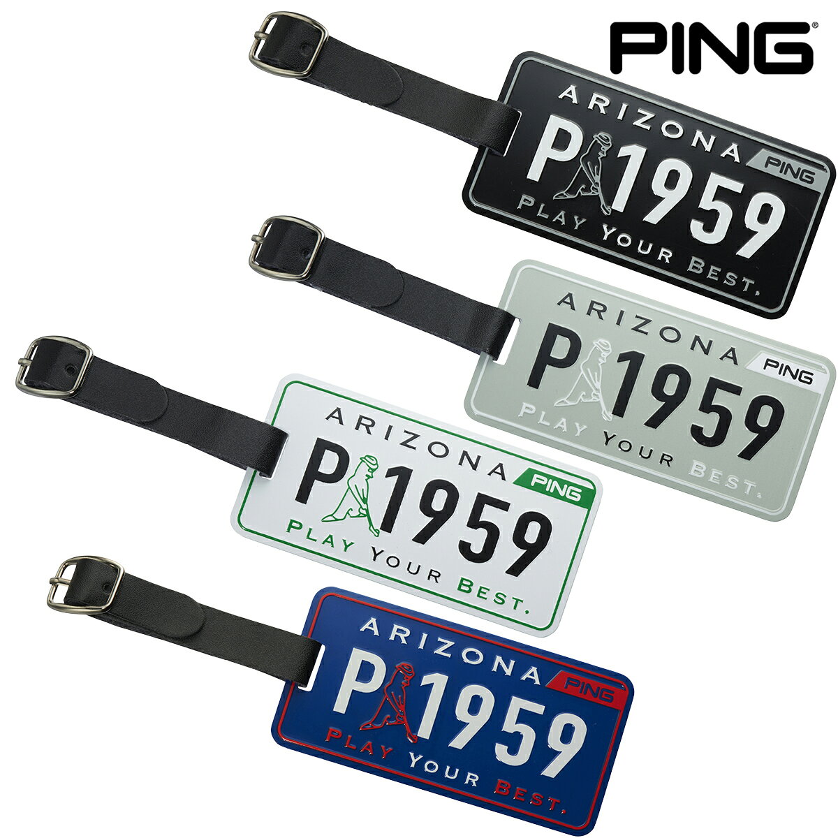 ★期間限定★【全品対象！エントリーでポイント3倍♪】ピンゴルフ ユニセックス MR.PING ライセンスプレート ネームタグ AC-N2602【26SS】