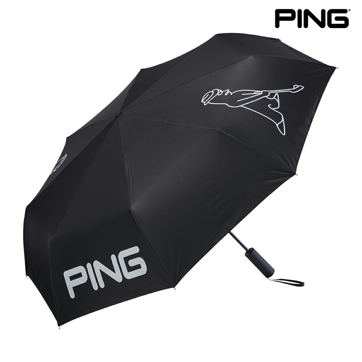・晴雨兼用のコンパクト折りたたみ傘 ・PINGロゴとMR.PINGのプリントが目を引く晴雨兼用折りたたみ傘 ・自動開閉機能付きで、ワンタッチで開閉可能 ・共袋付き ・遮光率100％、紫外線遮蔽率99.9%以上 サイズ：60cm/8本骨　重量：約430g 素材：生地：ポリエステル （裏シルバーコーティング） 原産国：Made in China・晴雨兼用のコンパクト折りたたみ傘 ・PINGロゴとMR.PINGのプリントが目を引く晴雨兼用折りたたみ傘 ・自動開閉機能付きで、ワンタッチで開閉可能 ・共袋付き ・遮光率100％、紫外線遮蔽率99.9%以上 サイズ：60cm/8本骨　重量：約430g 素材：生地：ポリエステル （裏シルバーコーティング） 原産国：Made in China