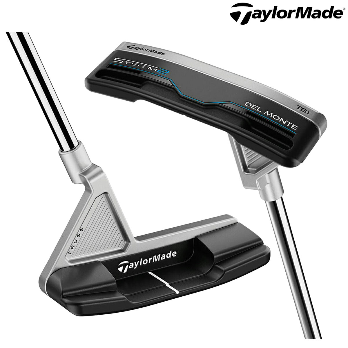 ZEBRA - テーラーメイド メンズ システム 2 SYSTM2 DEL MONTE デル モンテ TB1 トラスヒール パター KBS STEPPED CHROME スチールシャフト LAMKIN DEEP ETCHED SMOOTH BK/BL グリップ【26SS】