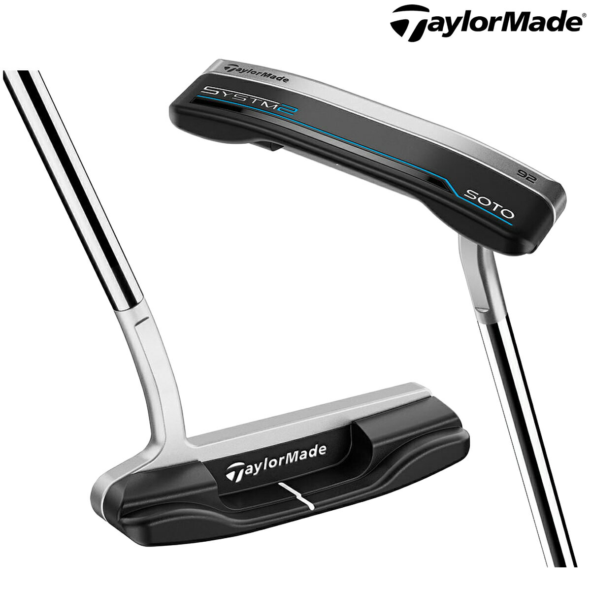 Other - テーラーメイド メンズ システム 2 SYSTM2 SOTO ソト 92 フローネック パター KBS STEPPED CHROME スチールシャフト LAMKIN DEEP ETCHED SMOOTH BK/BL グリップ【26SS】