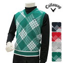 ★ランキング入賞★【61％OFF】Callaway Apparel キャロウェイ アパレル Vネック ベスト メンズ 241-8161501春夏モデル チェック柄Vネックニットベスト【18】トップス ウェア M L LL 3L サイズ