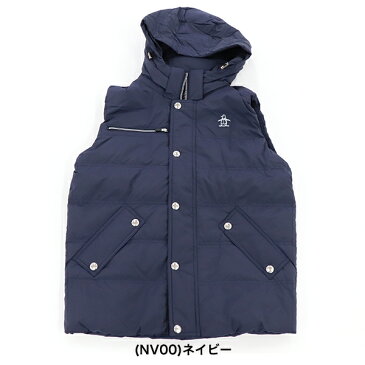 Munsingwear マンシングウェア メンズ ベスト 秋冬 MGMMGK51 NEW 秋冬モデル フード付き 上質ダウンベスト【18】アウター M L LL 3L サイズ ゴルフウェア