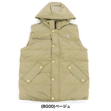 Munsingwear マンシングウェア メンズ ベスト 秋冬 MGMMGK51 NEW 秋冬モデル フード付き 上質ダウンベスト【18】アウター M L LL 3L サイズ ゴルフウェア