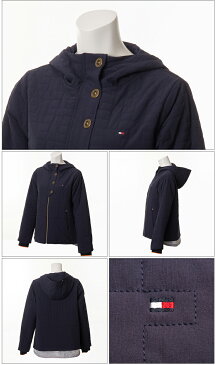 【50％OFF】トミーヒルフィガー ブルゾン レディース THLA788 秋冬モデル【17】キルト ジャケット フルジップ M L サイズ