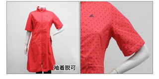 【レイン系】【JLJ12】【20%OFF】【2016年秋冬継続モデル】adidas-アディダスゴルフ-LADYS(レディース)ドットプリントレインワンピース春夏秋冬【トップス】S,M,L,OTサイズ【ゴルフ】・ゴルフパワーゴルフ【0408-p10】