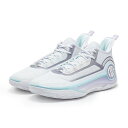 【5/10(土)〜5/11(日)お得なクーポン配布中】361° AG4 W572341111-2 WHT/BLU バスケットシューズ バッシュ ミッドカット 白
