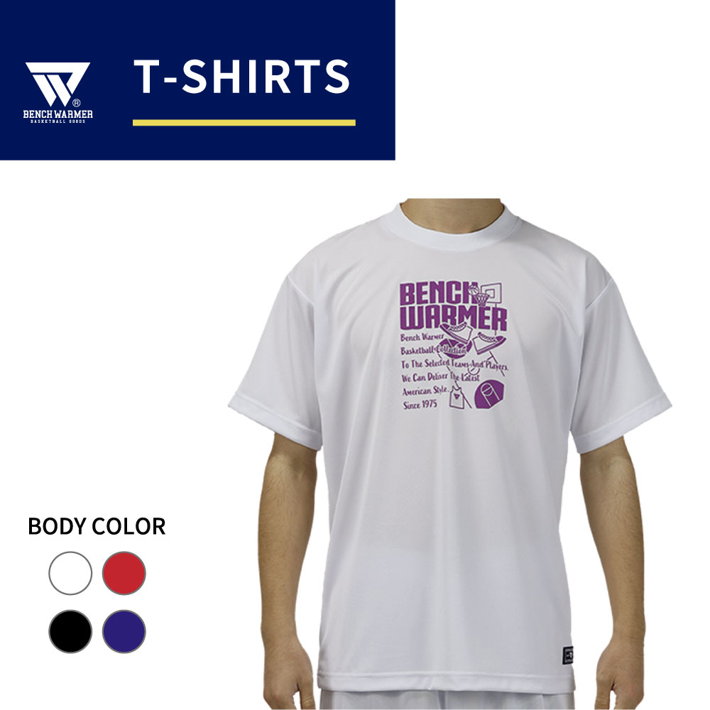 【1点限りネコポス対応】BENCH WARMER ベンチウォーマー BW24011 Tシャツ メンズ レディース バスケ 半袖