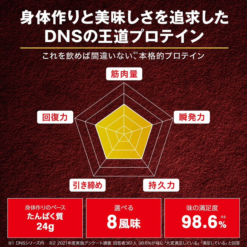 DNS プロテインホエイ100 315g 筋肉 筋トレ 持久力 合成 分解抑制 ダイエット 減量...