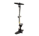 ジーヨ GIYO GF-55P クレバーバルブ搭載 ゲージ付きフロアポンプ シルバー 米/仏/英バルブ対応 GF-55P 自転車 通勤 通学 ロードバイク MTB ママチャリ 自宅用 メンテナンス パンク修理 空気入れ メーター付き マウンテンバイク クロスバイク 一般車 111304