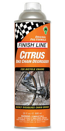 FINISH LINE フィニッシュライン Citrus Bike Chain Degreaser シトラス バイク チェーン ディグリーザー 355ml 600ml缶 洗浄 ロード MTB クロスバイク 通勤 通学 スプロケット オンロード オフロード ケミカル 自転車