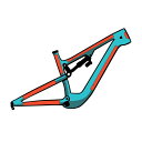 RIDEWRAP ライドラップ COVERED PROTECTION EMTB カバープロテクション 電動マウンテンバイク 自転車保護 キズ防止 フレーム保護 ...