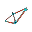 RIDEWRAP ライドラップ COVERED PROTECTION HARDTAIL MTB カバープロテクション ハードテールマウンテンバイク 自転車保護 ...