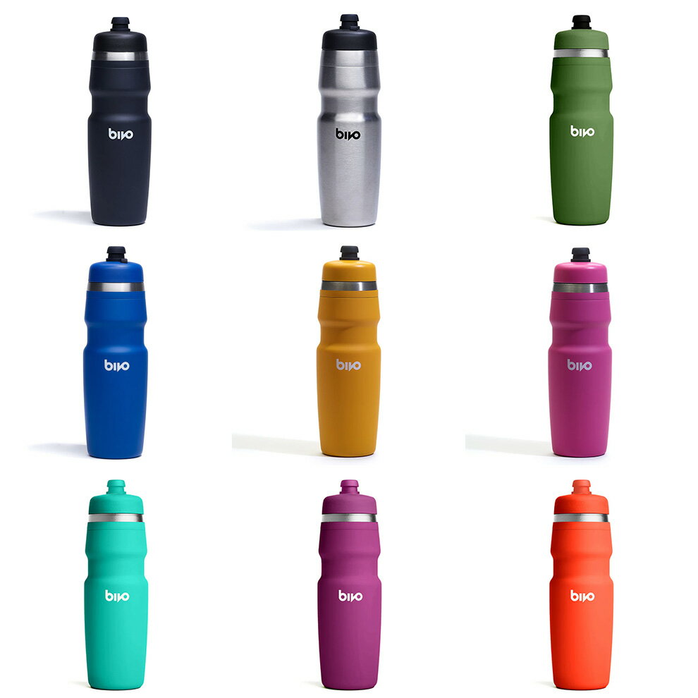 Rakuten - スーパーSALE 新商品 bivo ビボ Duo デュオ ステンレス カラー豊富 740ml（25oz）サイクリング ランニング シングルウォール構造 特許取得 自転車