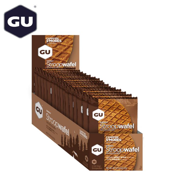 GU Energy(グーエナジー)エナジーストループワッフルキャンプファイヤースモア（パック売り：16枚）