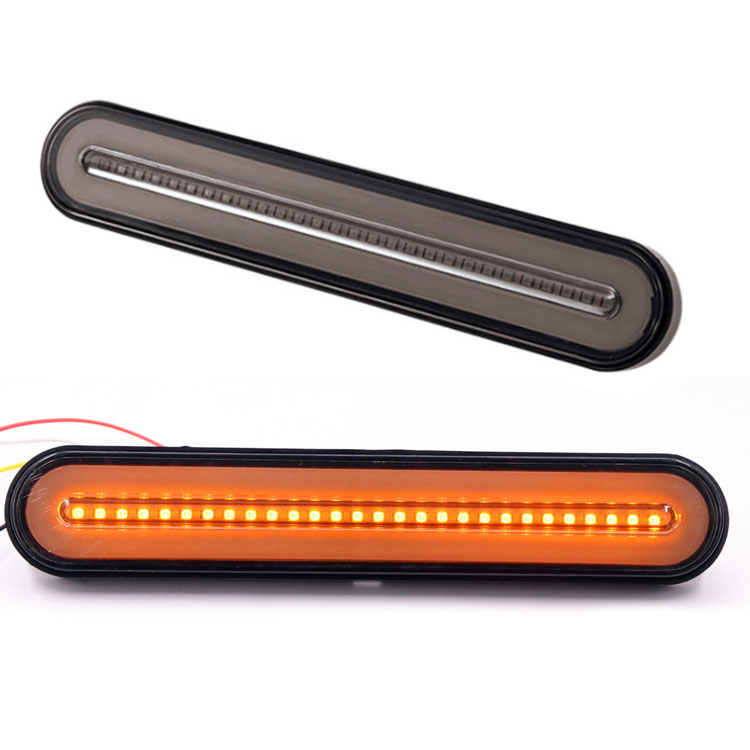 Rakuten - 【2個セット】 流れるウインカー 黄色 ブレーキが赤色 左右セット 12V/24V両対応 シーケンシャル テールランプ スモール/ウィンカー連動 ブレーキも 大型車用 TKBLK10 送料無料
