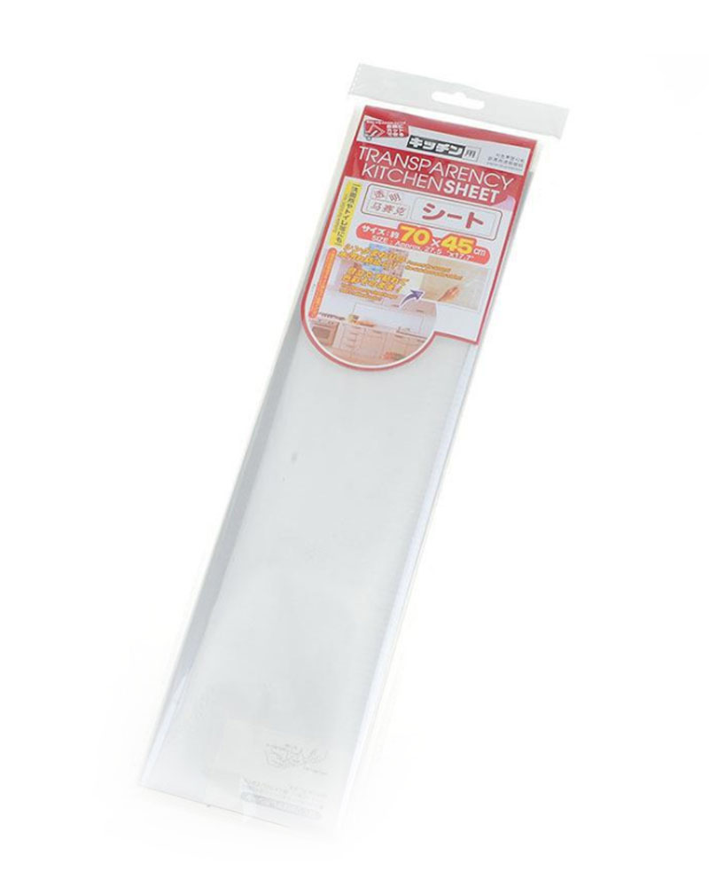 【単品販売】キッチンシート 約45x70 透明壁紙 キッチン壁用汚れ防止 防水 防油 防汚 耐熱 JL-KCS7045