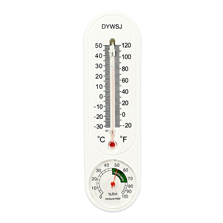 アナログ温度湿度計 壁掛け式 温度計/湿度計 摂氏/華氏 電池不要 実用性 正確 インテリア 家庭 職場 学校 温室 役所などに JL-DYWSJ3050