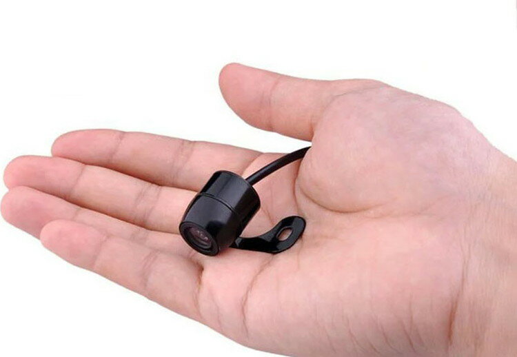 バックカメラ CCDレンズ 両用カメラ A0112 広角170° 丸型 極小サイズ 完全防水 JL-BK200 送料無料