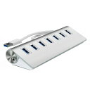 USB3.0 高速・安定データ転送 7ポートHUB 最大5Gbps Windows MacPro MacBookAir対応 アルミ製 シルバー JL-U3HUB...