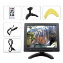 8インチIPS液晶 スピーカー内蔵 オンダッシュモニター メディアプレイヤー 動画対応 HDMI/VGA/RCA入力 USBメモリ再生 上下反転 バックカメラ信...
