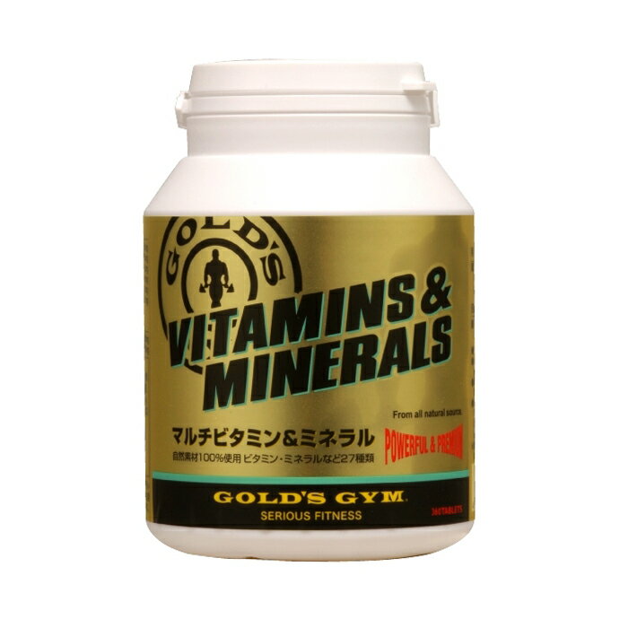 商品名： GOLD GYM　（ゴールドジム） VITAMINS & MINERALS マルチビタミン＆ミネラル 内容量： 180粒 ※在庫状況はリアルタイム表示でないため、注文をお受けしても実際の在庫が売り切れている場合がありますあらかじめご了承下さい。 ------------------------------------- 【表示について】 ×：　売り切れました。 次回入荷日をお知らせいたしますのでお問い合せください。 【発送について】 ・ご注文後、メーカーに発注する場合、お客様への発送にお時間をいただく場合がございます。ご了承くださいませ。 ------------------------------------- ※電話：0798-63-5414（平日/月〜金 AM10:00〜PM5:00） ※E-Mail：powerstep.r@pttcorp.com（終日お受付け可）100％自然素材を使用しています！ GOLD GYM　ゴールド・ジム VITAMINS & MINERALS（マルチビタミン＆ミネラル）　180粒 100％自然素材を使用！ 100％自然素材を使用したビタミン＆ミネラルサプリメントです。着色料、香料、 保存料は一切使用しておりません。 　 　成分内容(6粒あたり) 成分 　 成分 　 エネルギー 10,86kcal ビタミンB12 40&micro;g たんぱく質 0.24g 葉酸 400&micro;g 脂質 0.18g ビオチン 35&micro;g 炭水化物 2.04g カルシウム 150mg ナトリウム 2.16mg セレン 25&micro;g ビタミンD 3&micro;g クロム 10&micro;g ビタミンE 165mg 鉄（ヘム鉄） 10mg ビタミンC 400mg マグネシウム 75mg ビタミンB1 40mg 銅 0.5mg ビタミンB2 31mg 亜鉛 15mg ナイアシン 20mg カリウム 10mg フォスファチジルコリン 40mg マンガン 5mg 海藻灰抽出物 100&micro;g ルチン 10mg イノシトール 40mg シトラスバイオフラボノイド 10mg 砂糖大根抽出物 10mg ヘスペリジン 1mg パントテン酸 37mg L-グルタミン酸 10mg