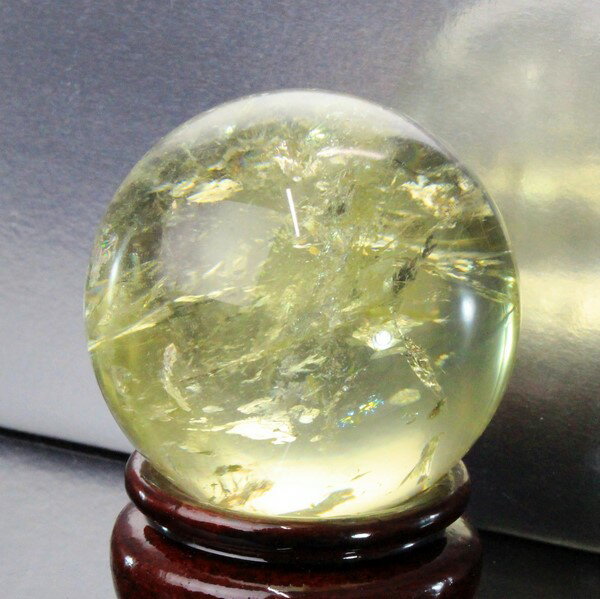 【透明度バツグン 53mm】 シトリン 丸玉｜黄水晶 Citrine シトリントパーズ シトロン シトリン【丸玉 Circle Ball 原石 Gemstone Crystal ball 球体 置物 水晶球 大玉 ルース】メンズ レディース 一点物アイテム シトリン