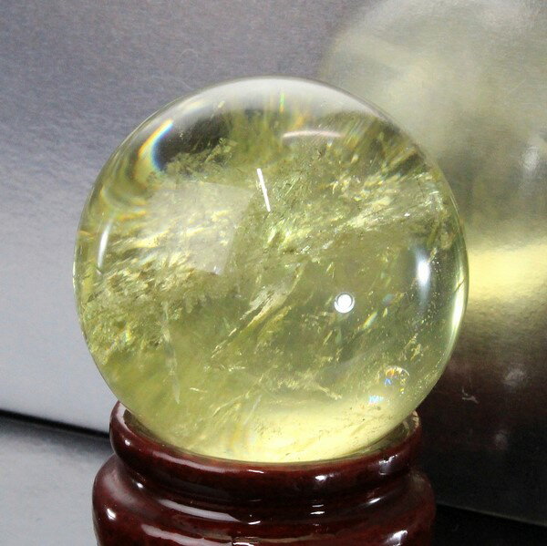 【透明度バツグン 46mm】 シトリン 丸玉｜黄水晶 Citrine シトリントパーズ シトリン【丸玉 Circle Ball 原石 Gemstone Crystal ball 球体 置物 水晶球 大玉 ルース】メンズ Men's レディース Ladies 天然石 海外直輸入価格 シトリン