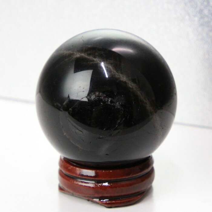 【50mm玉】 モリオン 丸玉【台付き】｜モリオン 黒水晶 Morion【Ball 原石 Gemstone ball 丸玉 Circle 球体 置物 水晶球 大玉 ルース】メンズ レディース 一点物アイテム モリオン