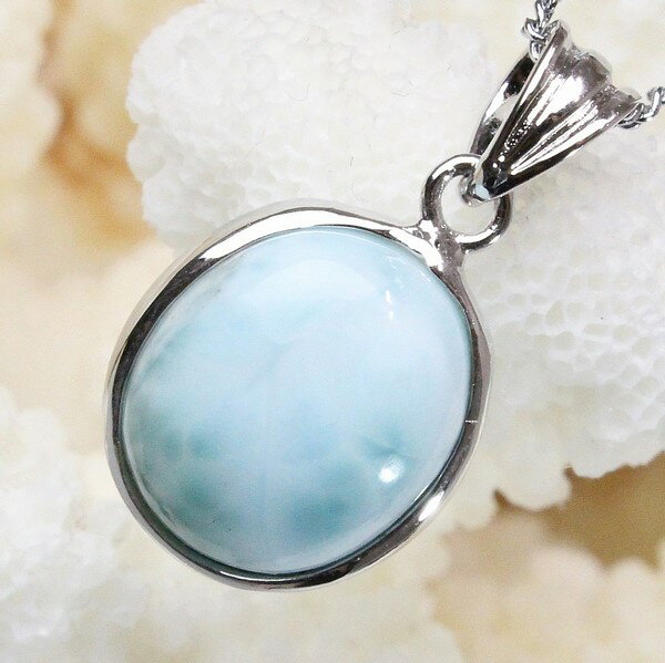 ラリマー ペンダント|ラリマー Larimar ペクトライト Pectolite ネックレス 首飾り Necklace ペンダント Pendant ネックレス|...