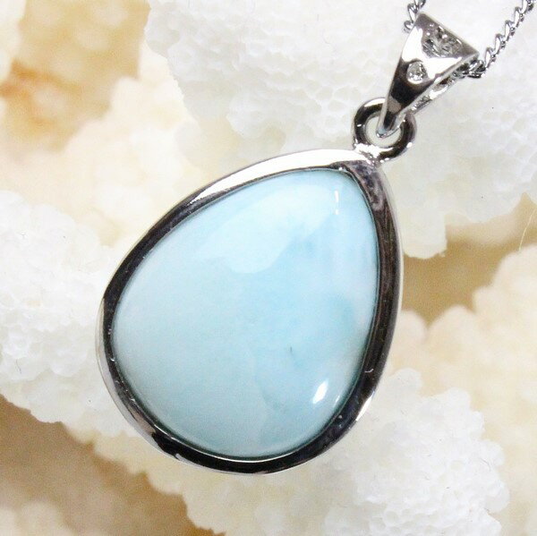 ラリマー ペンダント|ラリマー Larimar ペクトライト Pectolite ネックレス 首飾り Necklace ペンダント Pendant ネックレス|...