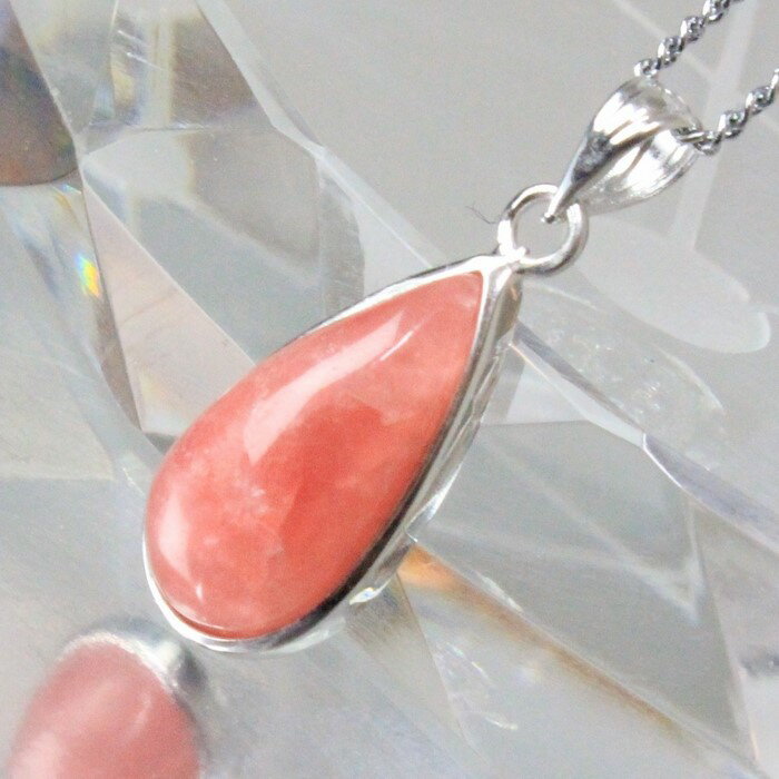 インカローズ ペンダント｜Rhodochrosite インカローズ ロードクロサイト ネックレス チャーム Pendant Necklace 首輪 首飾り ペンダント｜メンズ Men's レディース 天然石 限定 一点物 インカローズ パワーストーン ペンダント 天然石 2