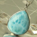 ラリマー ペンダント|Larimar ペクトライト Pectolite 曹灰針石 ラリマー ネックレス ペンダント ネックレス チャーム Pendant Nec...