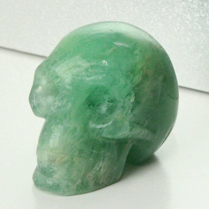 フローライト ドクロ｜スカル 頭蓋骨 しゃれこうべ Scull Skeleton 原石 Gemstone 彫刻 置物 スケルトン 髑髏 ドクロ【蛍石 Fluorite 緑 フローライト】メンズ Men's レディース Ladies 限定 天然石 フローライト【ポイント割引商品】