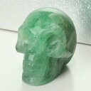 フローライト ドクロ|スカル 頭蓋骨 しゃれこうべ Scull Skeleton 原石 Gemstone 彫刻 置物 スケルトン 髑髏 ドクロ【蛍石 Fluor...