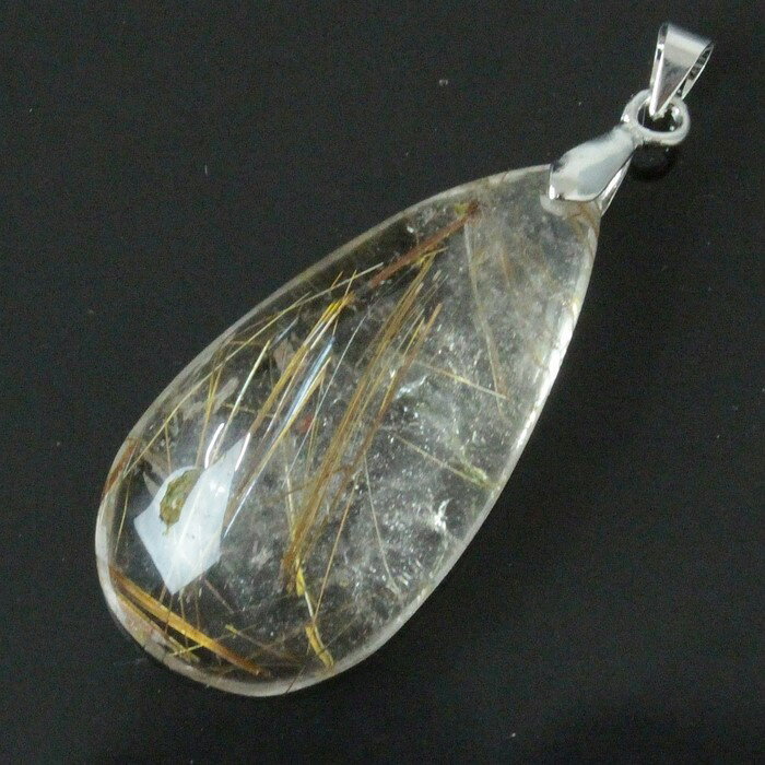 ルチルクォーツ ペンダント｜rutile quartz ルチルクオーツ 金針水晶 ルチルクォーツ ネックレス チャーム Pendant Necklace 首飾り ペンダント｜メンズ レディース 一点物 パワーストーン ルチルクォーツ