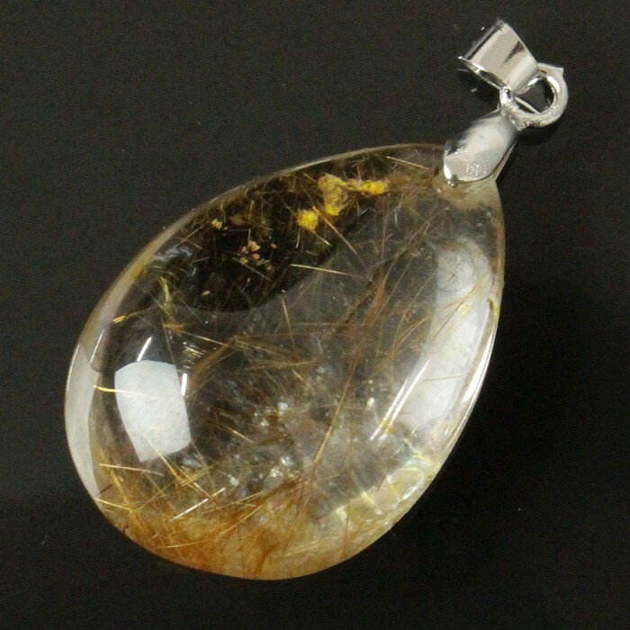 ルチルクォーツ ペンダント｜rutile quartz ルチルクオーツ 金針水晶 ルチルクォーツ ネックレス チャーム Pendant Necklace 首飾り ペンダント｜メンズ レディース 一点物 パワーストーン ルチルクォーツ