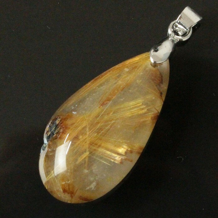 ルチルクォーツ ペンダント｜rutile quartz ルチルクオーツ 金針水晶 ルチルクォーツ ネックレス Pendant Necklace ネックレス チャーム 首飾り ペンダント｜メンズ レディース 限定 一点物 パワーストーン ルチルクォーツ