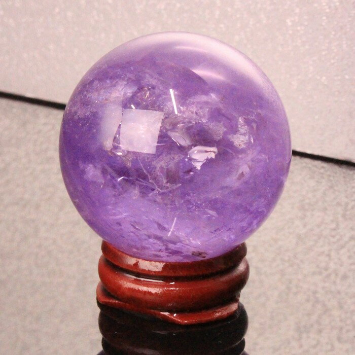 【44mm】アメジスト 丸玉｜Amethyst 紫水晶 アメシスト アメジスト【球体 置物 水晶球 水晶玉 Sphere Crystal ball ルース 原石 Gemstone】メンズ レディース 一点物 パワーストーン アメジスト