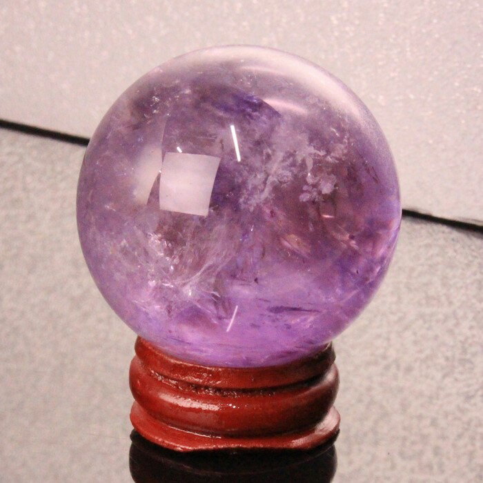 【44mm】アメジスト 丸玉｜Amethyst 紫水晶 アメシスト アメジスト【原石 球体 置物 台座 水晶球 大玉 水晶玉 Crystal ball ルース Gemstone Circle Ball】メンズ Men's レディース Ladies 天然石 海外直輸入価格 アメジスト