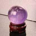 【48mm】アメジスト 丸玉|アメシスト Amethyst 紫水晶 アメジスト【丸玉 原石 Circle Ball 球体 置物 台座 水晶球 大玉 水晶玉 Ru...