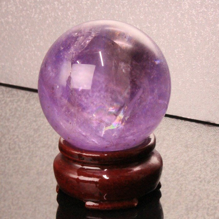 【50mm】アメジスト 丸玉｜Amethyst 紫水晶 アメシスト アメジスト【球体 置物 水晶球 大玉 水晶玉 Sphere Crystal ball ルース 原石 Gemstone】メンズ レディース 一点物アイテム 天然石 アメジスト