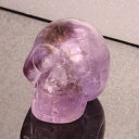 アメジスト ドクロ|Amethyst 紫水晶 アメシスト アメジスト【原石 Gemstone 彫刻 スカル 頭蓋骨 しゃれこうべ Scull Skeleton ...
