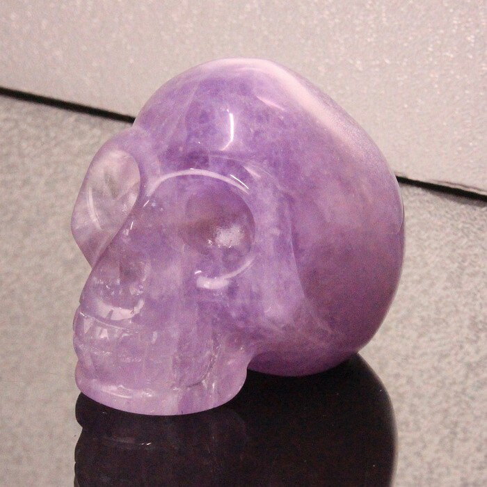 アメジスト ドクロ｜Amethyst 紫水晶 アメシスト アメジスト【しゃれこうべ Scull Skeleton 原石 Gemstone 彫刻 置物 スケルトン 髑髏 スカル 頭蓋骨 ドクロ】メンズ Men's レディース 天然石 限定 一点物 アメジスト【ポイント割引商品】 2